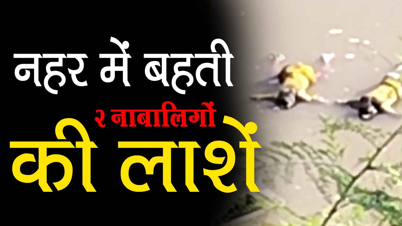 Janjgir Champa News, Dead bodies of 2 minors found floating in the canal.