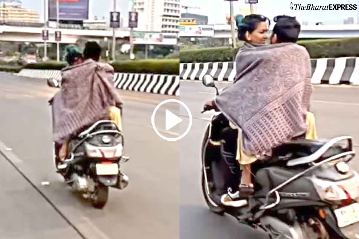 couple romance bike VIDEO viral