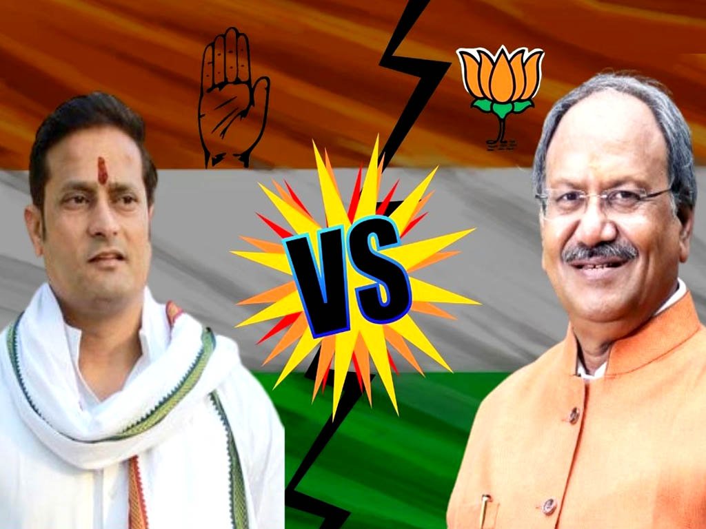 Raipur Lok Sabha sheet, Vikas Upadhyay against Brijmohan Agarwal