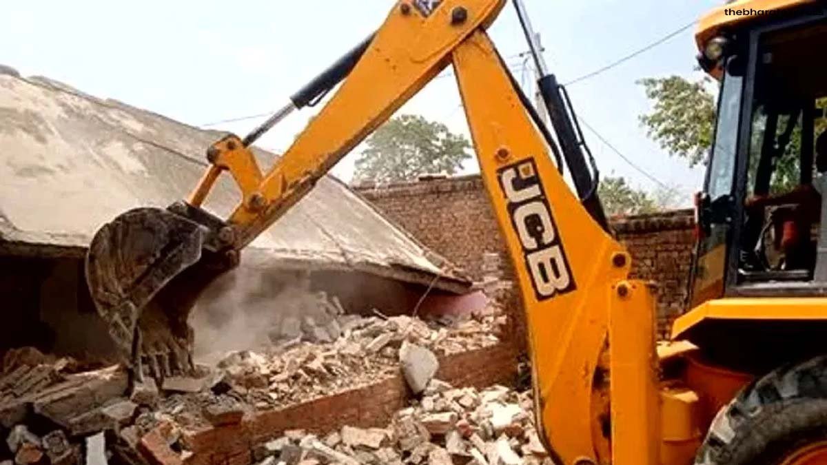 Bulldozer Action chhattisgarh